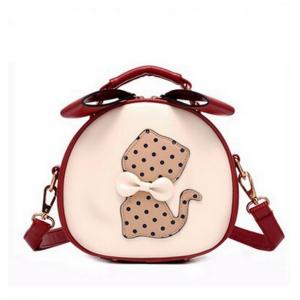 China The new shoulder bag cute cartoon bow PU leather handbags supplier