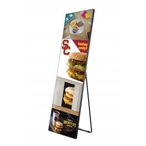 China Indoor LED Poster Shopping Malls Advertising Mirror Led Display , Hd Led Video Wall Screen P1.56 supplier