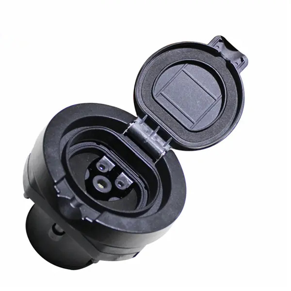 China Socket de type 2 avec obturateur de volet pour station de recharge de véhicules électriques 16A 32A 250V,/415V Max 22KW IEC62196-2 wholesale
