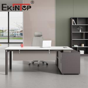 Ergonomic Office Desk Wooden Computer Table For Home Furniture Iron