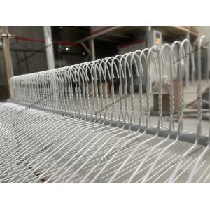 China Blue Color Painted Heavy Metal Coat Hangers Thick Metal Coat Hangers 1.9mm supplier