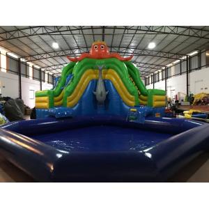 Octopus Large 0.55mm Inflatable Bounce House Water Slide