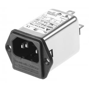 6A C14 IEC Power Entry Module With Fuse Holder Power Filter Fast On Terminal