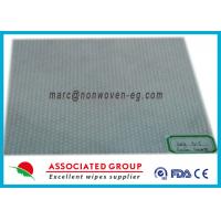 China Viscose Polyester Spunlace Nonwoven Fabric Hot Melt Big Dot Pattern on sale