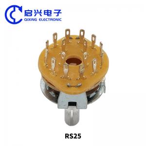 China 5Pin 1P4T 1 Pole Rotary Switches 4 Position Selector Switch 2Pcs RS25 1*4 supplier