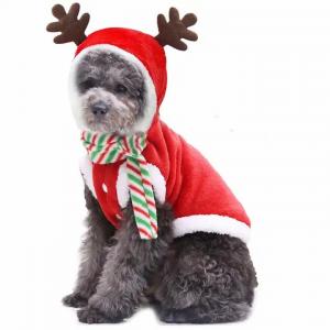100% Cotton Soft Pet Christmas Clothes Jackets For Small Dogs Cats