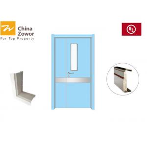 China Red Color 90 minute Rated Steel Insualted Fire Door/ Fire Exterior Doors/ Powder Coated Finish supplier