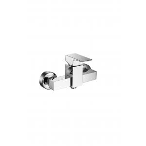 Bath Mounted In Wall Shower Mixer Chrome Single Brass Contemporary T2064