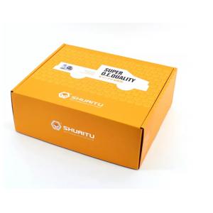 CMYK Auto Parts Packaging Box Paper Varnishing Orange Custom LOGO BSCI