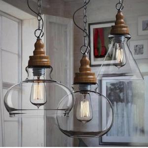 China Industrial Glass Ball Pendant Lights Farmhouse Kitchen Dining room Lighting (WH-GP-29) wholesale