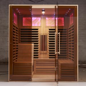 China Far Infrared Indoor Sauna Room Wood Dry Steam 1800x1500x2000mm supplier