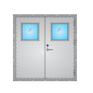China Double Wall Stainless Steel Marine Watertight Door RO Opening supplier