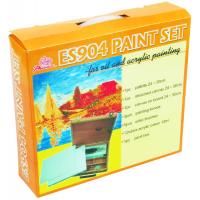 China 5pcs Painting Brushes Acrylic Art Set Drawing Kits For Beginners 12pcs Acrylic Colour 12ml on sale