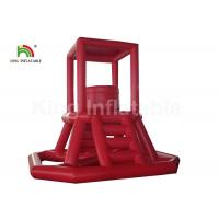 China Waterproof 5 x 5 x 4.5m Lifeguard Tower Hand Painting Blow Up PVC Tarpaulin Water Toy on sale