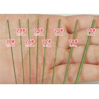 China Artificial Flower Stem Decoration Length 36cm Paper Covered Wire Bwg22 on sale