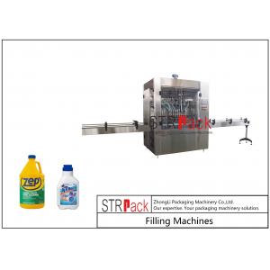 Anti Corrosive Automatic Liquid Filling Machine For Bottle Detergent Bleach Floor Cleaner