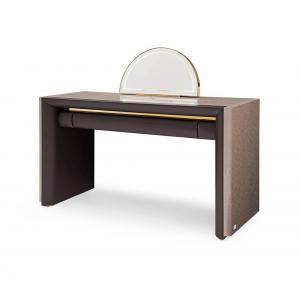 China Makeup High End Modern Dressing Table with Small Half Moon Mirror supplier