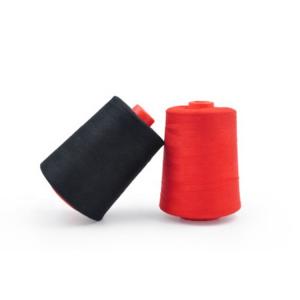 Black Aramid Fire Retardant Sewing Thread 100% Polyester Protective Clothing