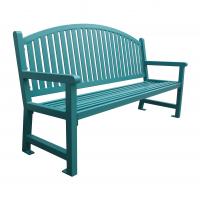 China 6 Feet Commercial Metal Park Bench For Outdoor Park Waterproof Anti Rust on sale
