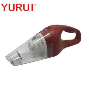 Plastic Car Vacuum Cleaner Red DC12v Portable Cigarette Lighter Washable Filter