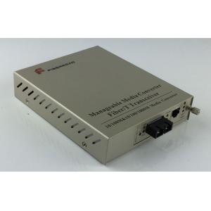 Network SFP Gigabit Fiber Optic Media Converter With LFP Dual Power Supply 220VAC