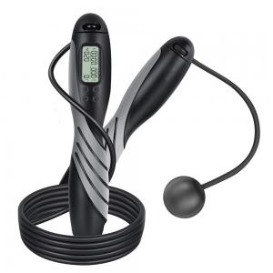 China LED Display Weighted Digital Cordless Jump Rope With Electronic Counter supplier