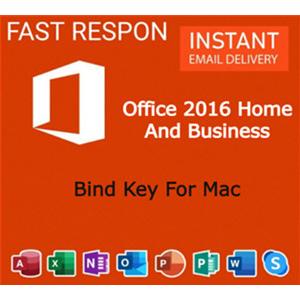 Office 2016 Home And Business Bind Key For Mac lifetime Online activation