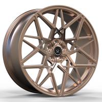 Custom Design Gold Centers Monoblock 1 Piece Luxury Forged Wheels for Passenger Car Alloy Aluminum Rims