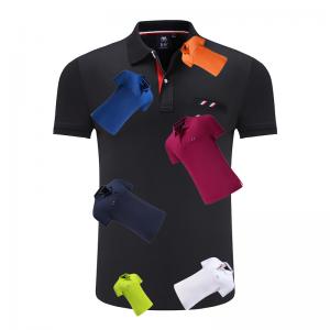 China Size 2XL Flyita Plain Mens T Shirt Sport Breathable Polo T Shirts supplier