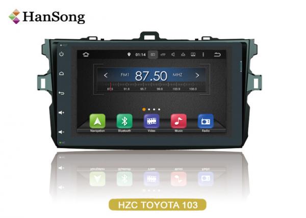 Navigation System Android Car DVD Player For Toyota Corolla 2007 , Android Car