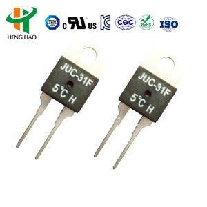 China JUC-31F Thermostat Switch with 0~150 Temperature Range 10000 Cycles Life Cycle and Bakelite Case for PCB Circuit Board Installation wholesale