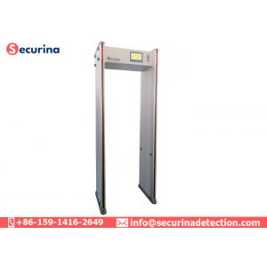 China Multi - Zone Arch Metal Scanner Detector 50/60Hz With Led Light Bar Alarming supplier