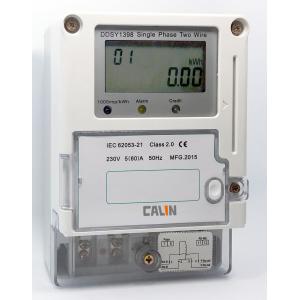 IC Card Electricity Prepaid Meter Class 1S Accuracy Single Phase Power Meter