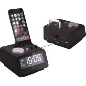 Auto Time Synch Hotel Alarm Clock 3W Bluetooth Clock Radio 87.5MHZ-108KHZ