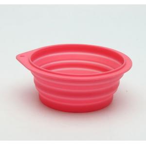 China Colorful Silicone Dog Travel Water Bowl  Eco - Friendly Customized Size supplier