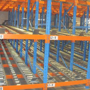 China Industrial Cold Storage Carton Flow Shelving Roller Conveyor System For Warehouse supplier