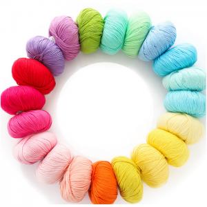China Anti Pilling Twisted Cotton Yarn Practical Moistureproof For Baby Sweater supplier