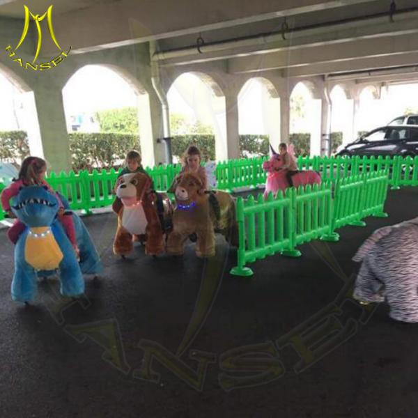 Hansel plush animal ride walking dinosaur costume kids games toy on wheels