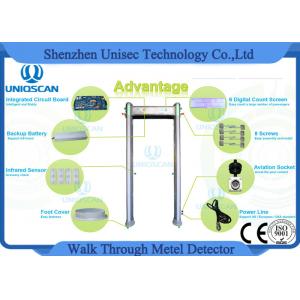 China 256 Sensitivity Airport Metal Detectors 6 / 12 / 18 Zones Anti Interference Function supplier