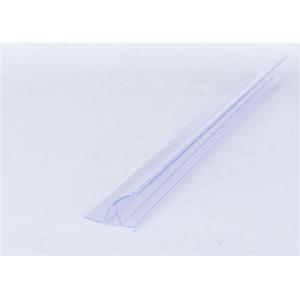 Transparent PVC Extrusion Profiles For Price Tag / Label Holder