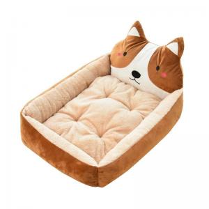 Warm Rebound PP Cotton Pet Cushion Bed Large Small Cartoon Cat Dog Nest Bed