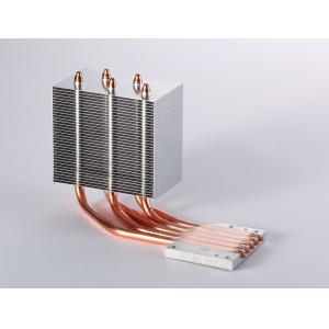 China Heatpipe CPU Aluminum Heatsink With Copper For Thermoelectric Cooling supplier