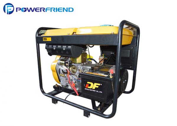 Rated Power 6kw Small Portable Generators Open Type Fuel High Efficient