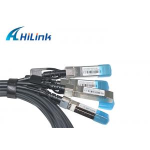 China Switch Direct Attach Copper 40G QSFP+ Direct Attach Cables QSFP-4SFP10G-CU3M DAC Cable supplier