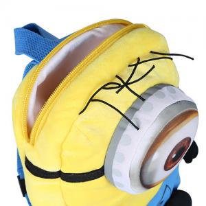 Customized Color Kids Plush Backpack Crystal Velboa Material 30 * 18CM