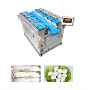 China PLC Control System 12 Head Combination Weigher For Squid Cone Quail Eggs supplier