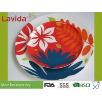 China Colorful Garden Melamine Plates Bowls , 10/ 8 Shatter Proof Melamine Christmas Plates on sale