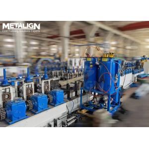 China Gearbox Driven PU Foam Shutter Door Roll Forming Machine Line With Heating wholesale