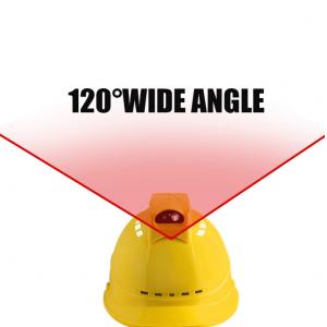 GPS WIFI Yellow Color ABS Hard Hats Helmet Construction Camera For Industry Engineering