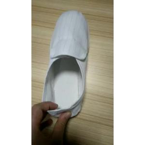 China Cleanroom White PVC sole anti slip antistatic working leather shoe esd mesh shoes supplier